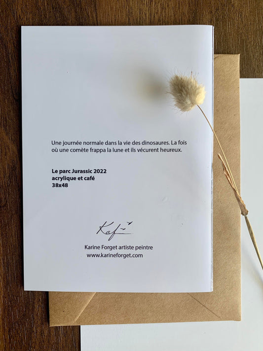 Jurassic park - Carte de souhait