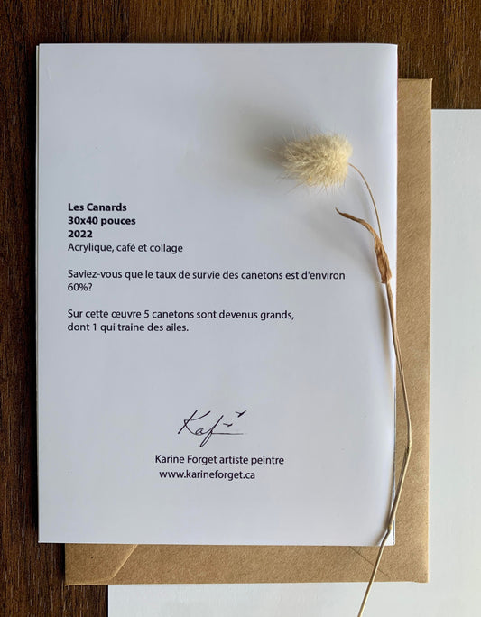 Les canards - Carte de souhait