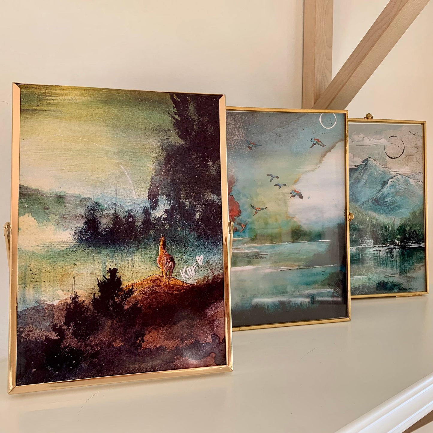 Les aigrettes - Carte de souhait